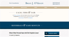 Desktop Screenshot of brianogradylaw.com